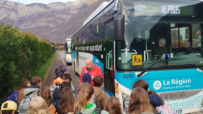 Une mise en situation réelle ! Merci à l'ADATEEP et à Alpbus ! 